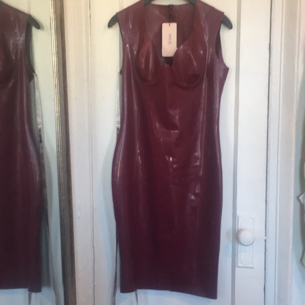 HOUSE OF CB LATEX DRESS